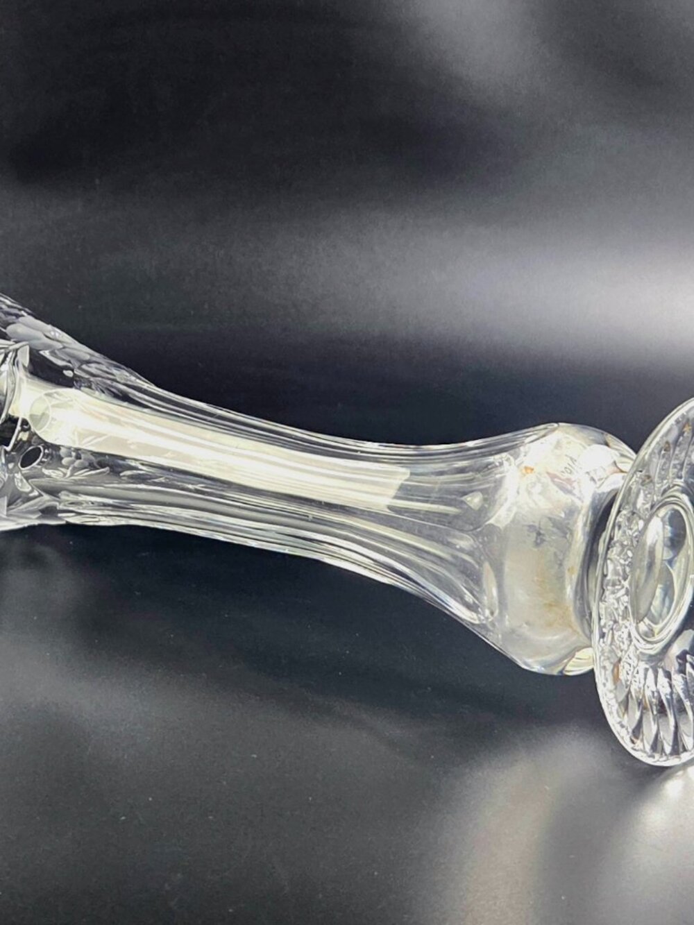 Vintage Gorham Spring Meadows Clear Crystal Vase – Elegant Floral Design